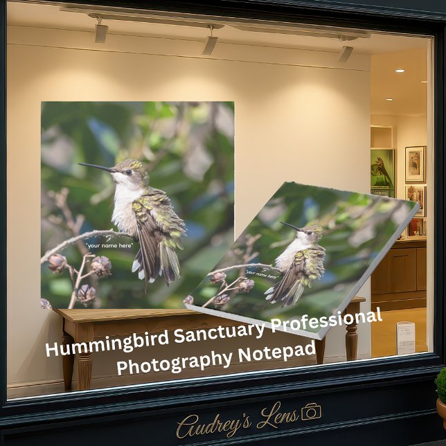 Hummingbird Sanctuary Professional Photography  Notepad (Creator Uploaded)