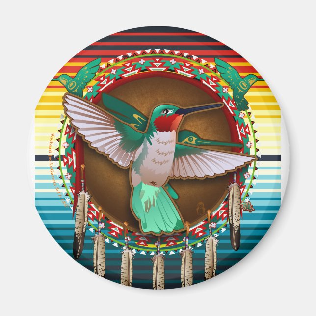 Hummingbird Shield magnet (Front)