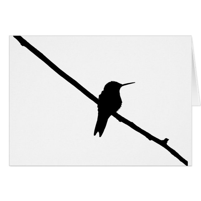 Hummingbird Silhouette (Front Horizontal)