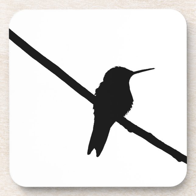 Hummingbird Silhouette Coaster (Front)
