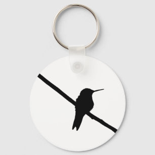Hummingbird Silhouette Key Ring