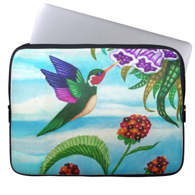 Hummingbird Skys Laptop Sleeve (Front)