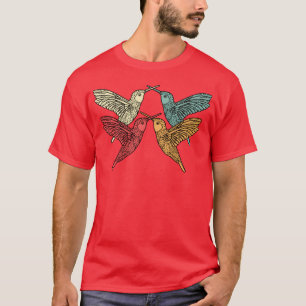 Hummingbird Squad Wildlife Biologist Gift funny T-Shirt