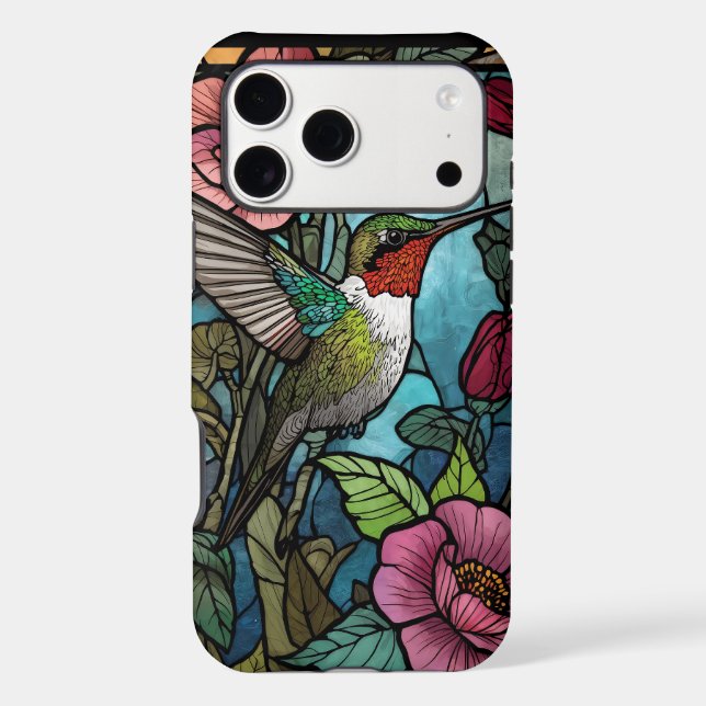 Hummingbird Stained Glass Illustration (Back)
