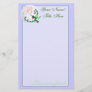 Hummingbird Stationery