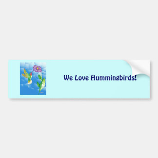 Hummingbird: Stylised Bumper Sticker