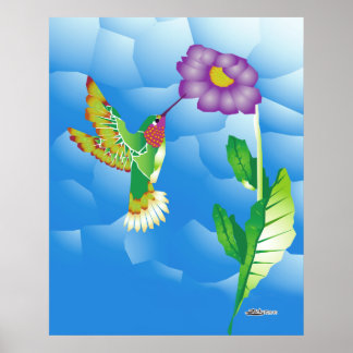 Hummingbird: Stylised Poster