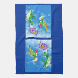 Hummingbird: Stylised Tea Towel