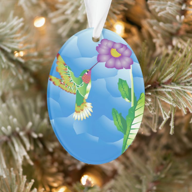 Hummingbird:  Stylized Ornament (Tree)