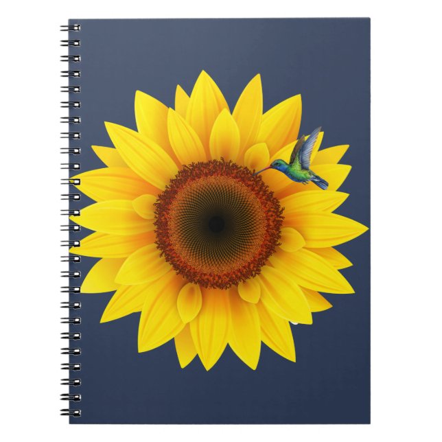 Hummingbird & Sunflower Notebook (Front)