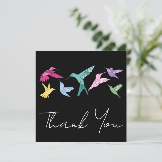 Hummingbird Thank You Card (Standing Front)