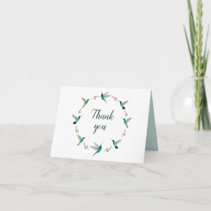 Hummingbird Thank You Card