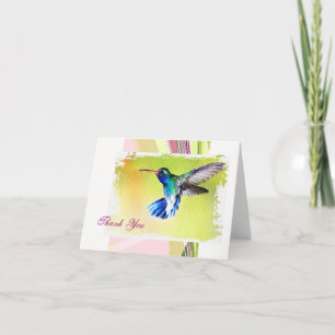 Hummingbird Thank You Note Card