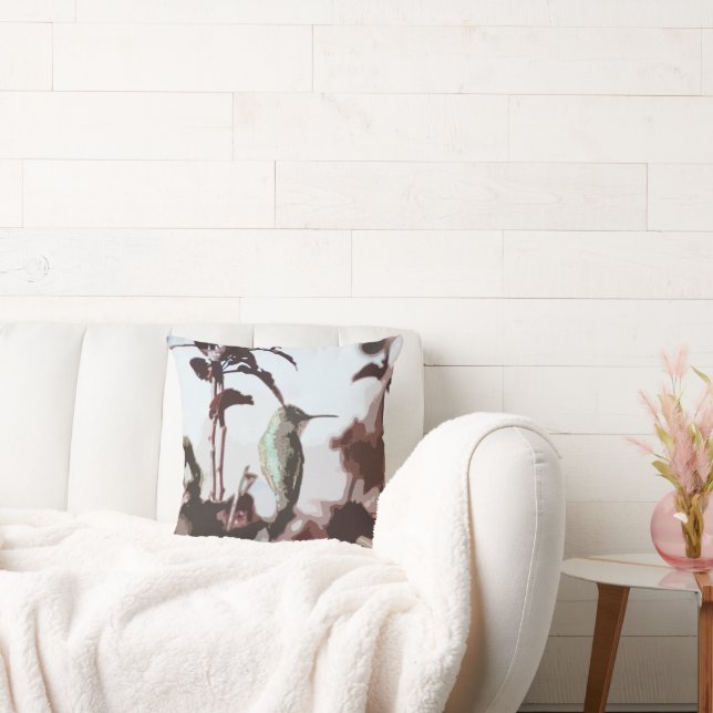 Hummingbird Throw Pillow (Couch)