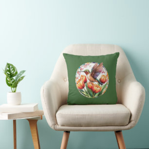 Hummingbird Throw Pillow