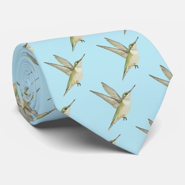 Hummingbird Tie (Rolled)