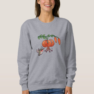Hummingbird & Tiger Lily Sweatshirt