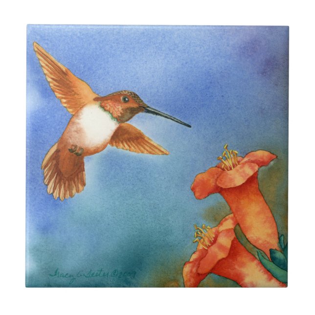 Hummingbird Tile (Front)