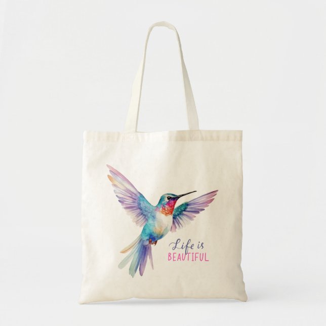 Hummingbird Tote Bag (Front)
