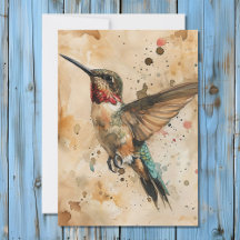 Hummingbird Totem Spirit Animal Meaning Card