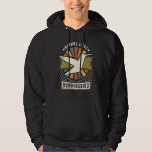 Hummingbird Vintage Classic Retro Animal Hoodie