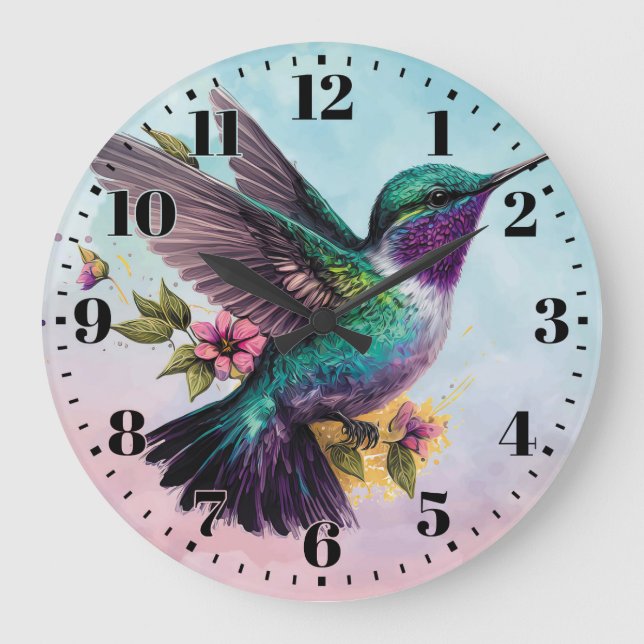 Hummingbird Wall Clock (Front)