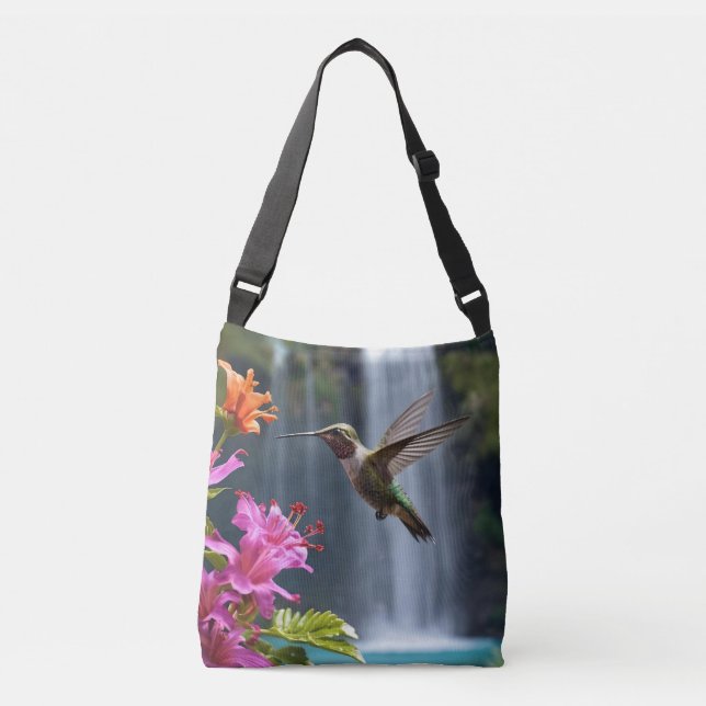 Hummingbird Waterfall Park, Crossbody Bag (Front)