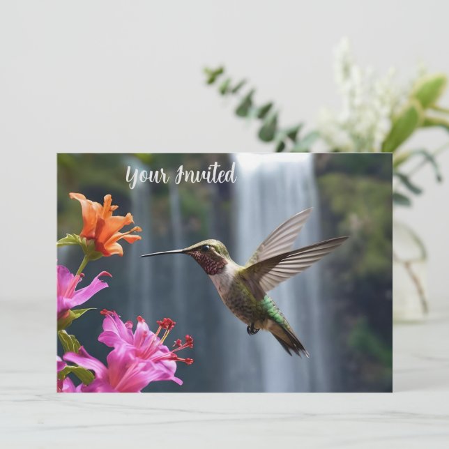 Hummingbird Waterfall Park, Invitation (Standing Front)