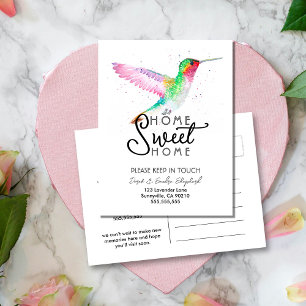 Hummingbird   We’ve Moved Change of Address Announ Announcement Postcard