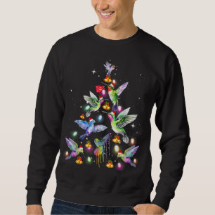 Hummingbird Wear Santa Christmas Tree Lighting Ugl Sweatshirt