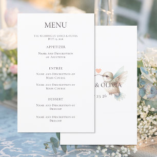 Hummingbird Wedding Custom Dinner Menu