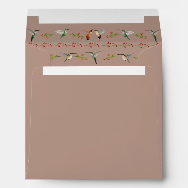 Hummingbird Wedding  Envelope (Back (Bottom))