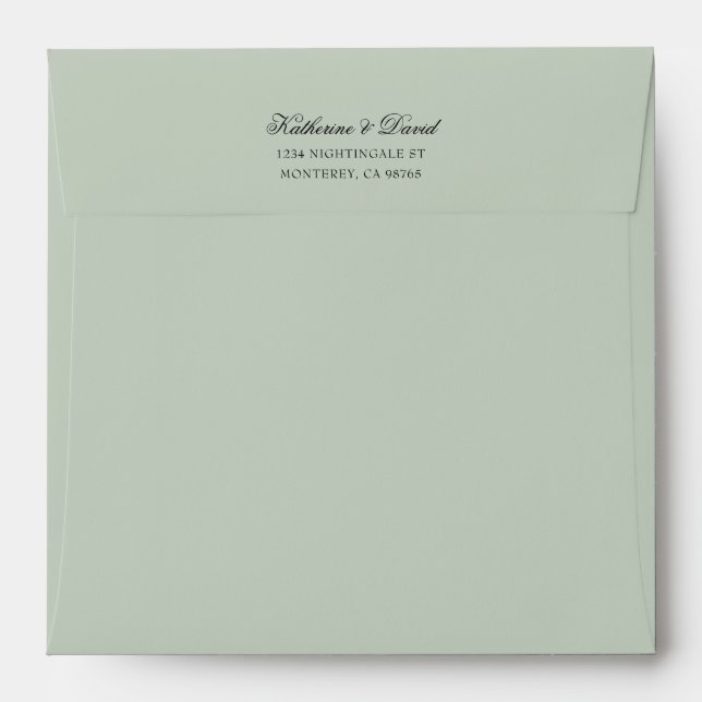Hummingbird Wedding  Envelope (Back (Top Flap))