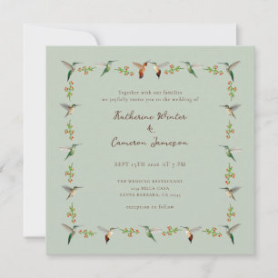 Hummingbird Wedding Invitation