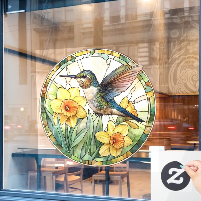 Hummingbird Window Cling (Cafe Window)