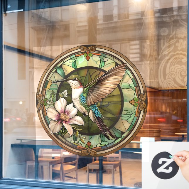 Hummingbird Window Cling (Cafe Window)