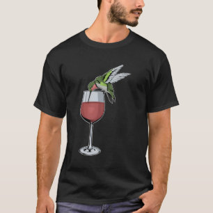 Hummingbird Wine Bird Spirit Animal Wine Hummingbi T-Shirt