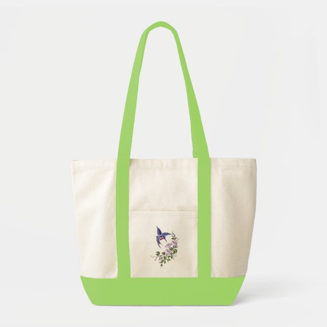 Hummingbird with Flowers 2 Bag (Front)