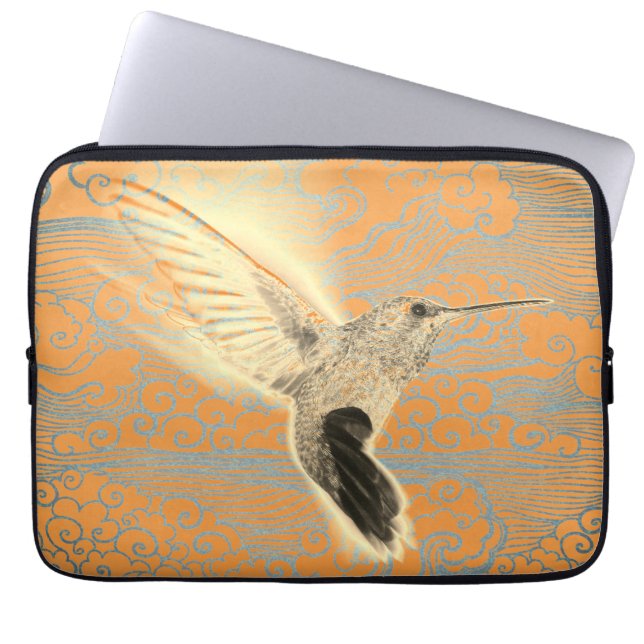 HUMMINGBIRD WITH JAPANESE CLOUDS Rickshaw Sleeve (Front)