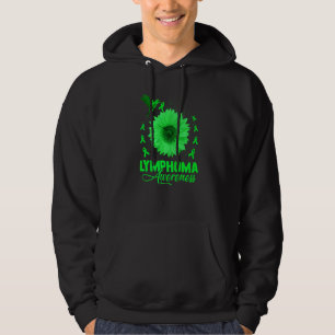 Hummingbird With Sunflower Lymphoma Awareness Mont Hoodie