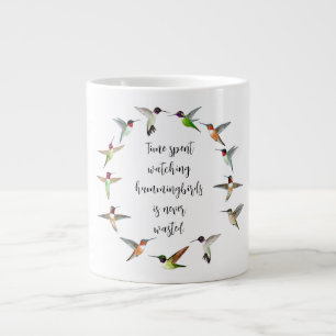 Hummingbird Wreath Large Coffee Mug
