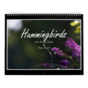 Hummingbirds 2018 Monthly Calendar By Tom Minutolo