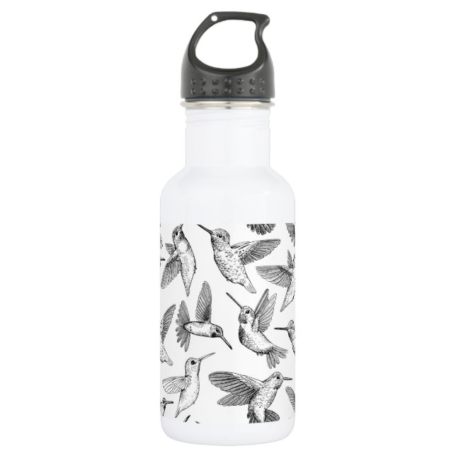 Hummingbirds 532 Ml Water Bottle (Front)