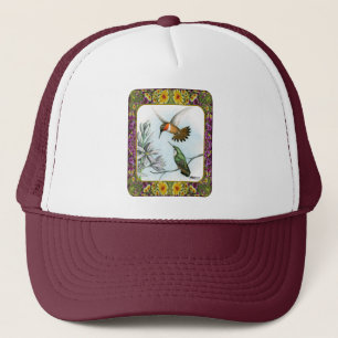 Hummingbirds and Flowers #2 Trucker Hat