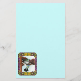 Hummingbirds and Flowers #3 Stationery