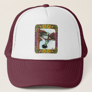 Hummingbirds and Flowers #3 Trucker Hat