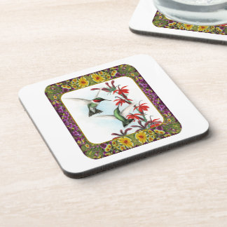 Hummingbirds and Flowers #5 Coaster