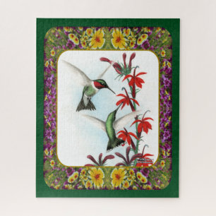 Hummingbirds and Flowers #5 Jigsaw Puzzle
