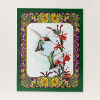 Hummingbirds and Flowers #5 Jigsaw Puzzle