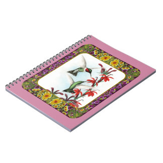 Hummingbirds and Flowers #5 Notebook